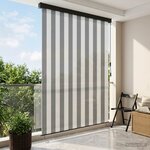 vidaXL Store enrouleur Anthracite et blanc 140 x 250 cm