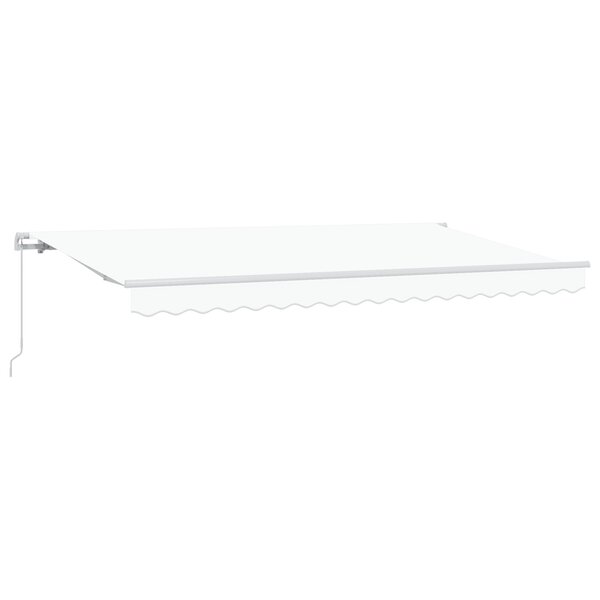 vidaXL Auvent Rétractable Blanc 400x200 cm 400 x 200 cm 4x2 m