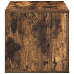 Meuble de rangement vidaXL en chêne fumé 118x41x40 cm en bois reconstitué