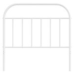 vidaXL Tête de lit métal blanc 100 cm