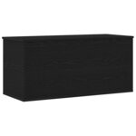 vidaXL Boîte de Rangement avec stockage Chêne noir 100 x 42 x 46 cm