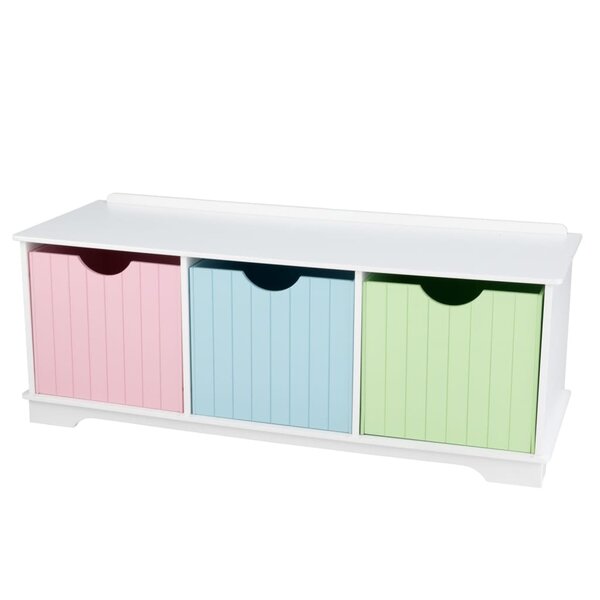KidKraft Banc de rangement enfants Nantucket Pastel