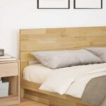 vidaXL Tête de lit 200 cm bois massif de chêne