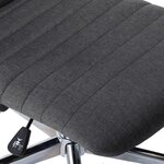 vidaXL Chaises à manger lot de 6 gris foncé tissu