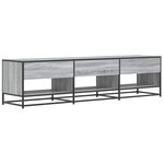 vidaXL Meuble TV sonoma gris 180x40x46 cm bois d'ingénierie