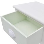 Vidaxl table de chevet en style français 2 pièces bois
