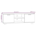 vidaXL Meuble TV Chêne sonoma 120x40 5x35 cm Bois d'ingénierie