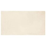 vidaXL Tapis en Fourrure Synthétique de Lapin Crème 80 x 150 cm