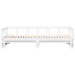vidaXL Lit de jour sans matelas blanc 80x200 cm bois de pin massif