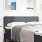 Tête de lit LED vidaXL Style simple Gris foncé 72 cm Tissu en velours côtelé