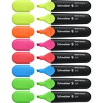 Surligneur Rechargeable Job Pte Biseau 1-5 mm Assorti Pochette 8 SCHNEIDER