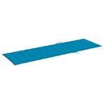 vidaXL Chaise longue avec coussin Bois d'acacia et acier galvanisé
