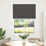 vidaXL Store plissé noir 95x100 cm largeur du tissu 94 4 cm polyester