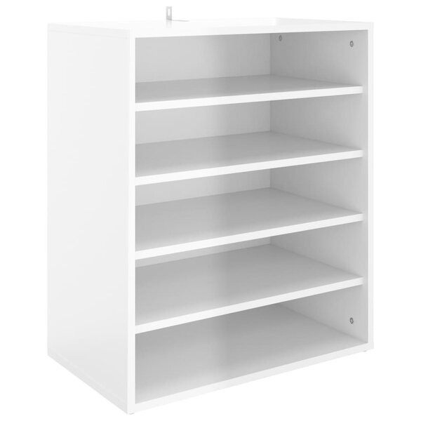 vidaXL Armoire à chaussures Blanc brillant 60x35x70 cm Aggloméré