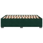 vidaXL Cadre de lit sans matelas vert foncé 160x200 cm velours
