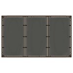 vidaXL Ensemble de repas extérieur 5 Pièces Marron et crème blanche