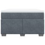 vidaXL Sommier à lattes de lit et matelas gris foncé 120x190cm velours