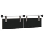 vidaXL Tête de lit suspendue Taupe Tissu