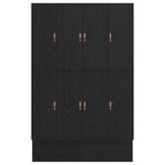 vidaXL Cadre de lit de rangement Chêne noir 140x190 cm