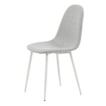 Venture Home Chaises à manger lot de 2 Polar polyester gris/blanc