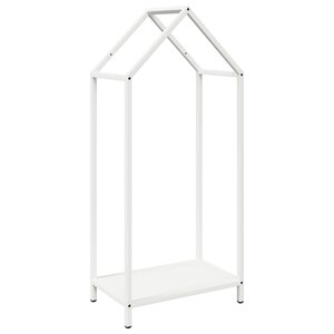 vidaXL Portant de bois chauffage blanc 40x25x90 cm