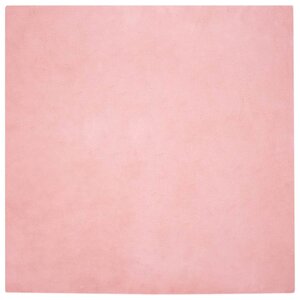 vidaXL Tapis en Fourrure Synthétique de Lapin Rose 120 x 120 cm