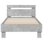 vidaXL Cadre de lit sans matelas avec lumières LED 90x200 cm