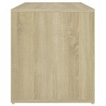 vidaXL Banc d'entrée 80x40x45 cm Chêne sonoma Bois d'ingénierie