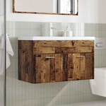 vidaXL Ensemble de meubles salle de bain 2 Pièces bois d'ingénierie