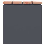 vidaXL Banc de jardin Anthracite 40 x 40 x 43 cm Acier