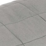 vidaXL Couverture lestée Gris 200x225 cm 13 kg Tissu