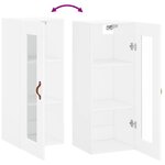 vidaXL Armoire murale blanc 34 5x34x90 cm