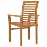 vidaXL Chaise de jardin empilable Marron 62 5 x 54 5 x 95 5 cm