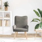 vidaXL fauteuil Gris clair 63 x 67 x 94 cm Tissu Sherpa