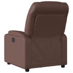 vidaXL Fauteuil de massage inclinable électrique marron similicuir