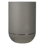 Pot de fleurs Tulipe - granit - gris