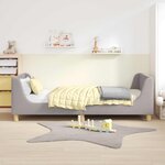 vidaXL Cadre de lit pour enfants avec tête de lit Gris clair 90x190 cm