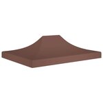 vidaXL Toit de tente de réception 4 5x3 m Marron 270 g/m²