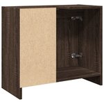 vidaXL Armoire d'évier chêne marron 63x29x55 cm bois d'ingénierie