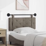 vidaXL Tête de lit suspendue Gris PU antique
