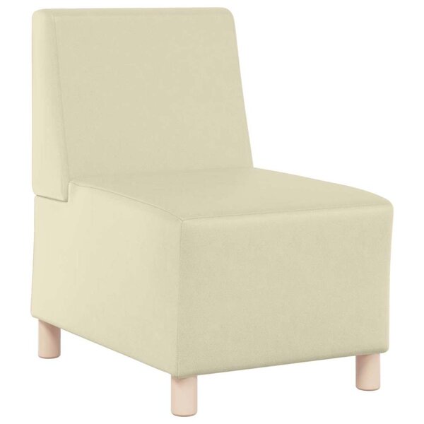 vidaXL Unité de Sofa Modulaire Sans Accoudoirs Crème 55 x 74 x 82 cm