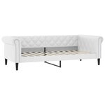 vidaXL Lit de jour blanc 100x200 cm similicuir