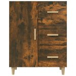 vidaXL Buffet chêne fumé 69 5x34x90 cm bois d'ingénierie