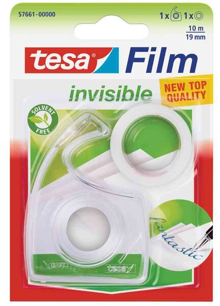 Film + dévidoir dans un kit  ruban mat invisible 19 mm x 33 m TESA