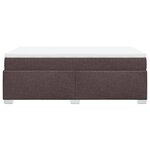vidaXL Sommier à lattes de lit avec matelas Marron foncé 120x200 cm