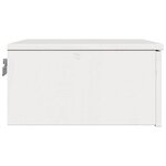 vidaXL Table de chevet Blanc 37 x 35 x 18 5 cm Bois massif en pin