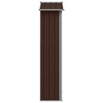 vidaXL Abri de jardin Marron 116x45x175 cm Acier galvanisé
