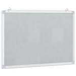 vidaXL Tableau blanc magnétique 80x60x1 7 cm aluminium