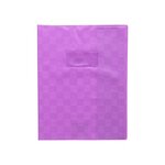 Protège-cahier Madras PVC 22/100e Avec Rabat Marque page 17x22 violet CALLIGRAPHE