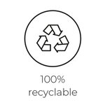 Capi Pot à fleurs Nature Row élégant bas 36x47 cm noir KBLRO782